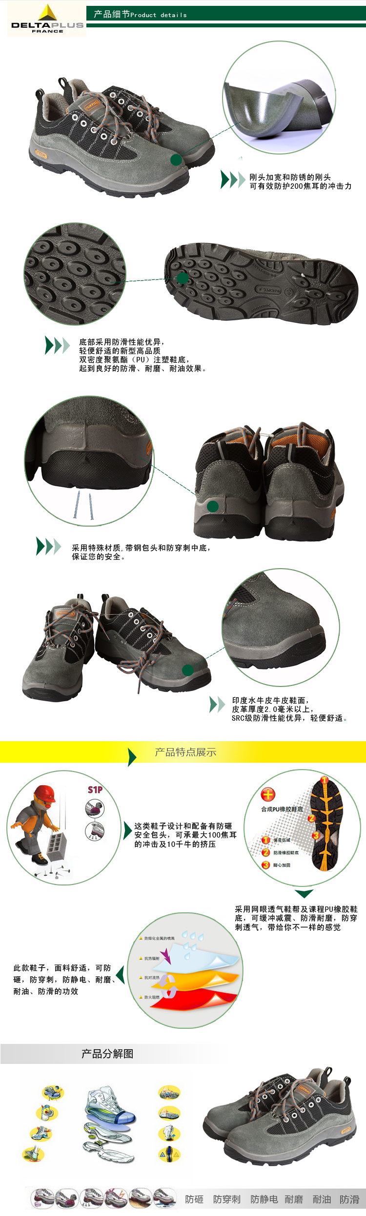 代爾塔301322運動安全鞋 代爾塔301322運動安全鞋